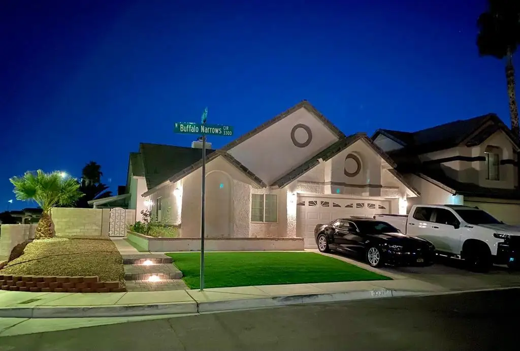 Finished residential landscaping project by Ayala Landscaping LLC in Las Vegas