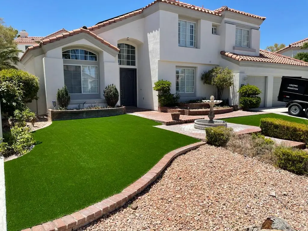 Professional green area construction and landscape finishing work