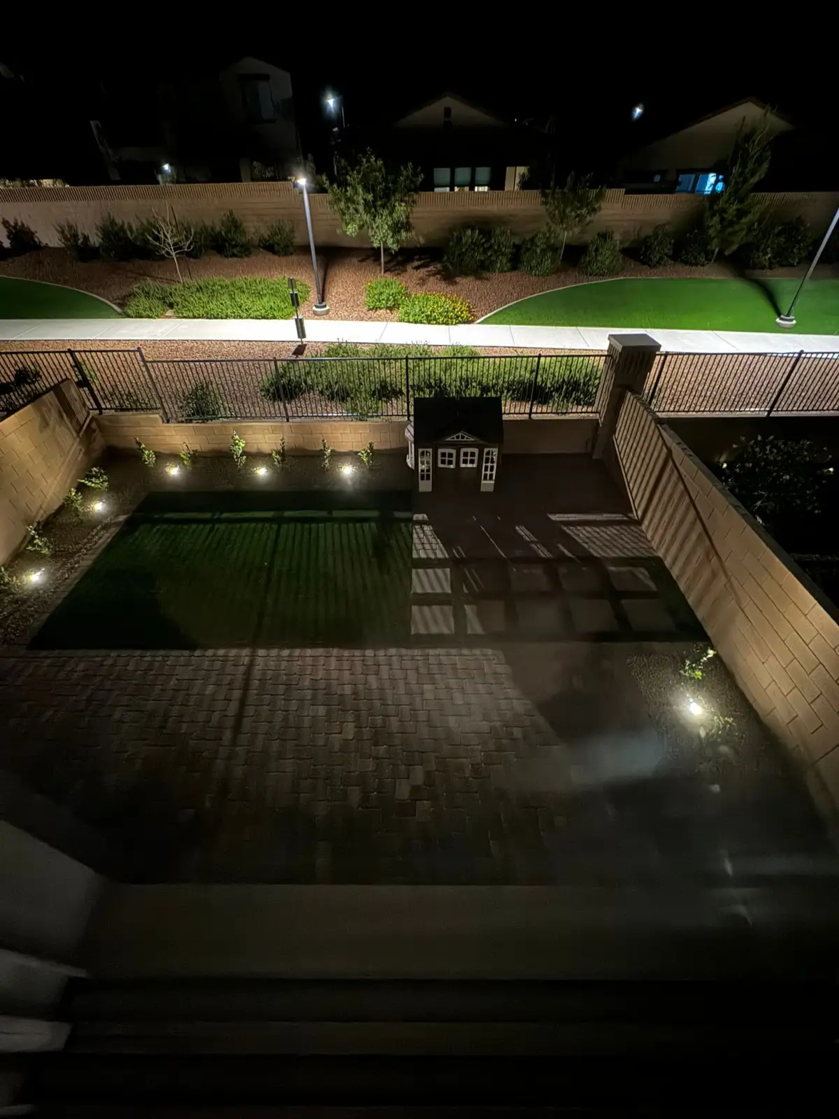 Synthetic grass installation for a clean low-maintenance outdoor space
